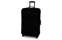 Go Explore Large 4 Wheel Soft Suitcase - Black